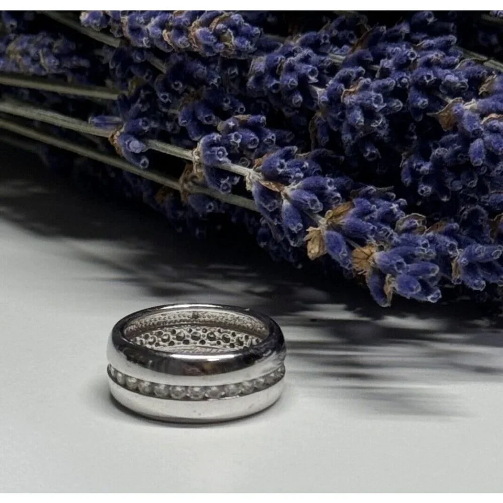 925 STERLING SILVER CZ RING SIZE 6